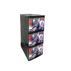 1450-Drawer Set Black (L) 3pc